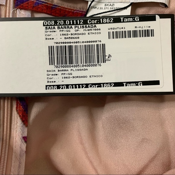 Skazi NWT Pleated Tribal Print Pleated Skirt Large - Picture 12 of 16